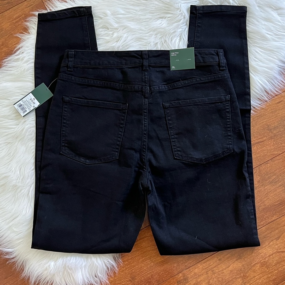 NWT Wild Fable High-Rise Skinny Jeans in Galaxy Black-Size 0 Long